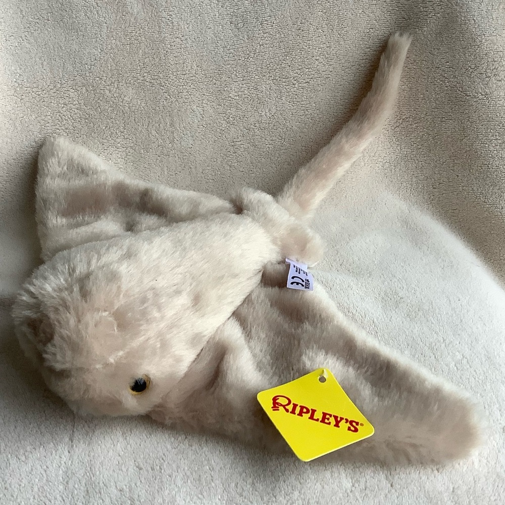 Ripleys The Petting Zoo Wild Onez Cownose Ray Stingray Stuffed Animal w Tags #2